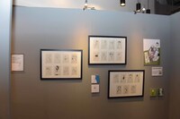 「オノ・ナツメ 1日1キャラクター展」の様子。