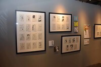 「オノ・ナツメ 1日1キャラクター展」の様子。