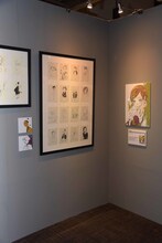 「オノ・ナツメ 1日1キャラクター展」の様子。