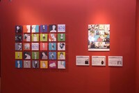 「オノ・ナツメ 1日1キャラクター展」の様子。