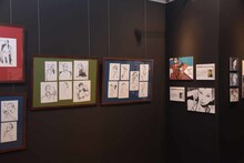 「オノ・ナツメ 1日1キャラクター展」の様子。