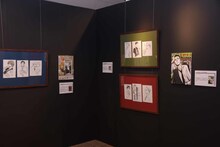 「オノ・ナツメ 1日1キャラクター展」の様子。