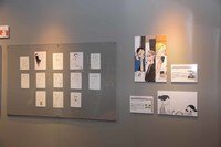 「オノ・ナツメ 1日1キャラクター展」の様子。