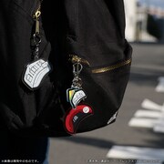 帽子キーホルダーの使用例。