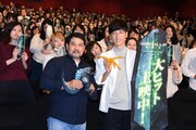 劇場アニメ「GODZILLA 星を喰う者」トークイベントの様子。左から瀬下寛之監督、櫻井孝宏。