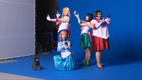 「美少女戦士セーラームーン Crystal×モンスト」コラボCMの撮影風景。