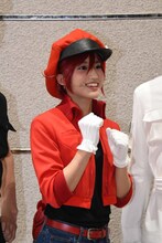 赤血球役の七木奏音。