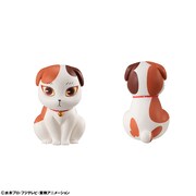 セットに付属する、すねこすりのミニフィギュア。