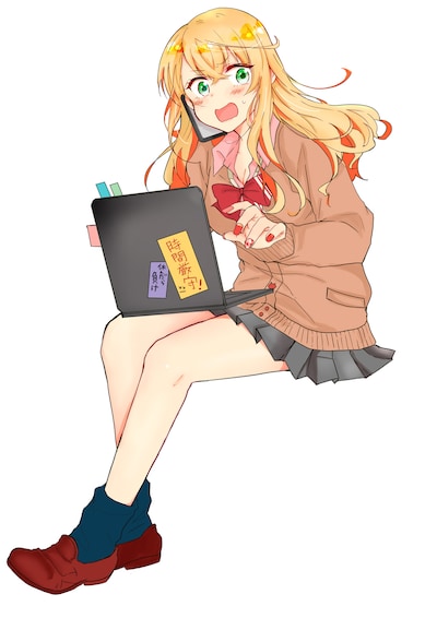 「社畜とギャルが入れ替わりまして」イラスト