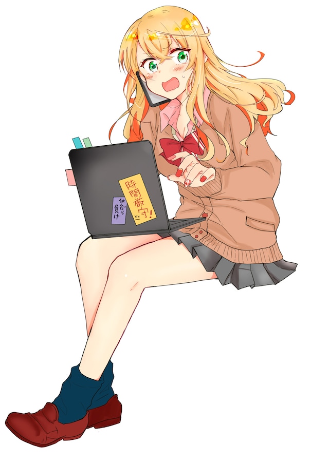 「社畜とギャルが入れ替わりまして」イラスト