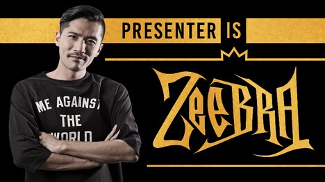 プレゼンターとして登場するZeebra。