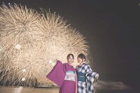 「Cygames Presents 伊万里湾大花火2018」の様子。