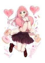 「ふたりで恋をする理由」第1話の扉ページに使用されたイラスト。(c)ひろちひろ／集英社 マーガレット