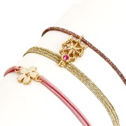 「静電気防止ブレスレット（夢の鍵と桜）」