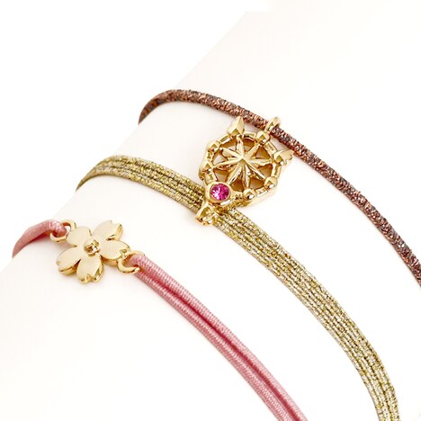 「静電気防止ブレスレット（夢の鍵と桜）」