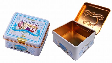 「ゴールデンカムイ」仕様の「白い恋人オリジナルマグネット缶」。