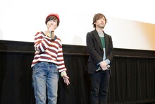 左から小林由美子、立花慎之介。