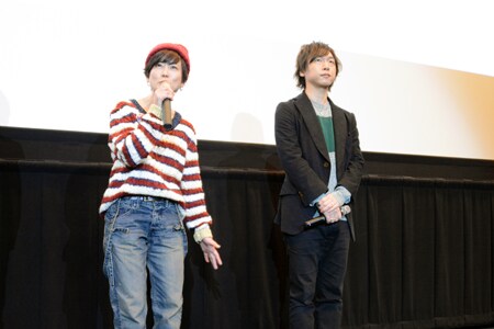 左から小林由美子、立花慎之介。