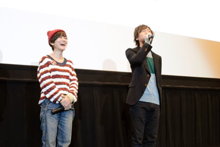 左から小林由美子、立花慎之介。