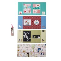 「ブックカバー4枚＋ダイカットしおりセット」