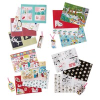 「ブックカバー4枚＋ダイカットしおりセット」