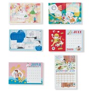 「2019年4月はじまり 卓上シールカレンダー」