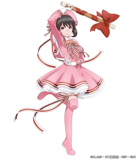 コラボ衣装をまとう土宮明日架。