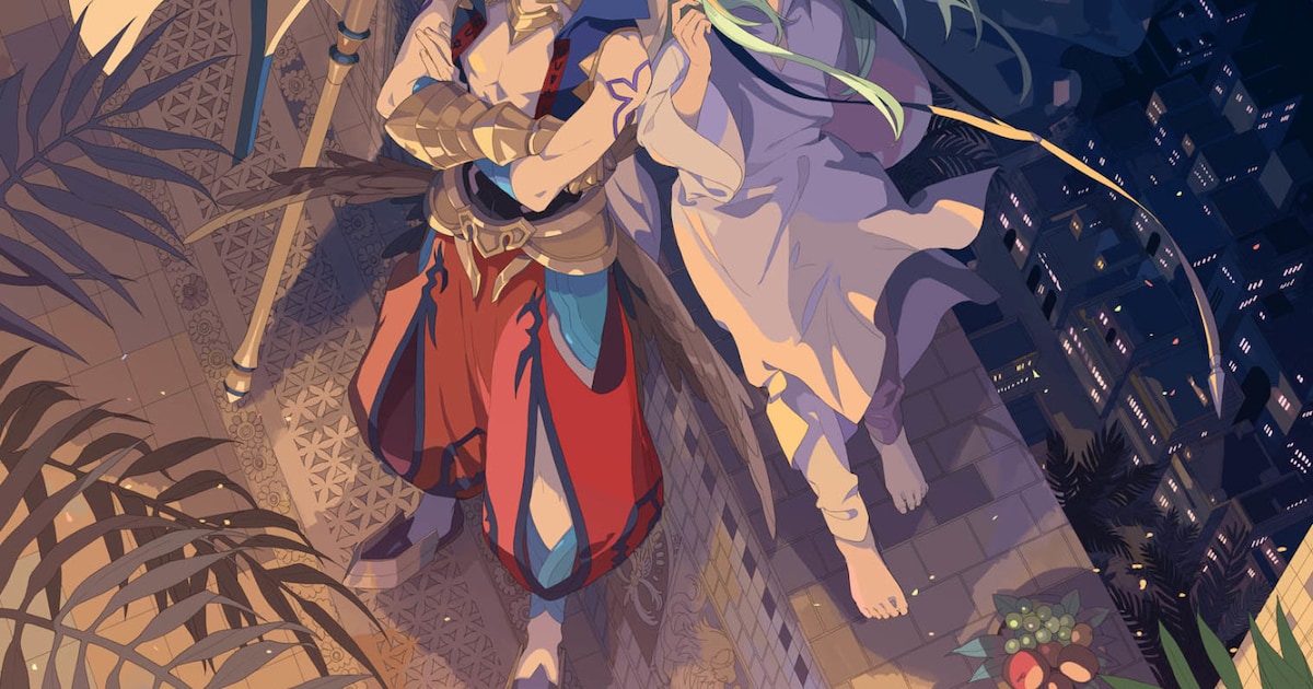 舞台「FGO」ウルクの神殿で風に吹かれるギルガメッシュとエルキドゥの 