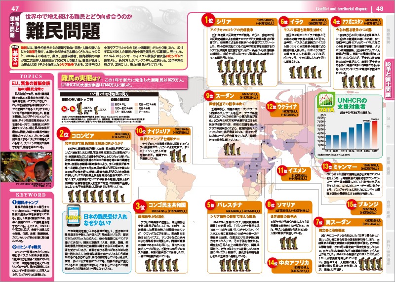 「なるほど知図帳 世界2019」より。