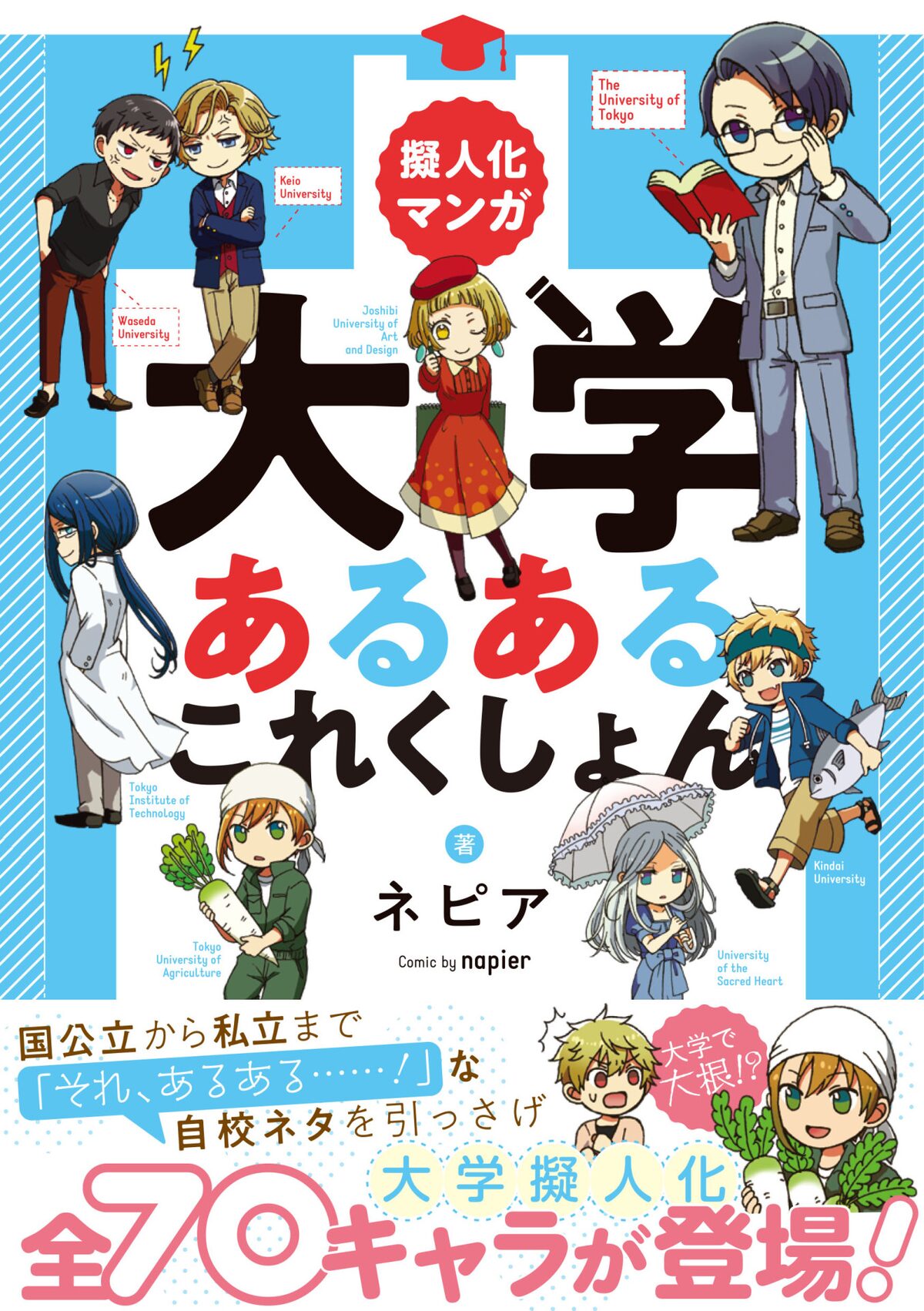 あるあるネタ が多数登場 大学を擬人化した 大学あるあるこれくしょん 試し読みあり コミックナタリー