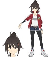 石動律花（CV：七瀬彩夏）。忍者一族である石動家の生まれ。祖父からはあとを継ぐことを期待されているが、研究者である父親に憧れており、同じ道を進みたいと思っている。