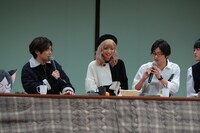 左から小野賢章、山崎はるか、下野紘、堀江瞬。