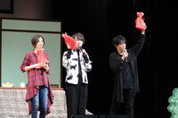 勝利を収め、「豪華かつお茶漬け」を受け取るななチーム。