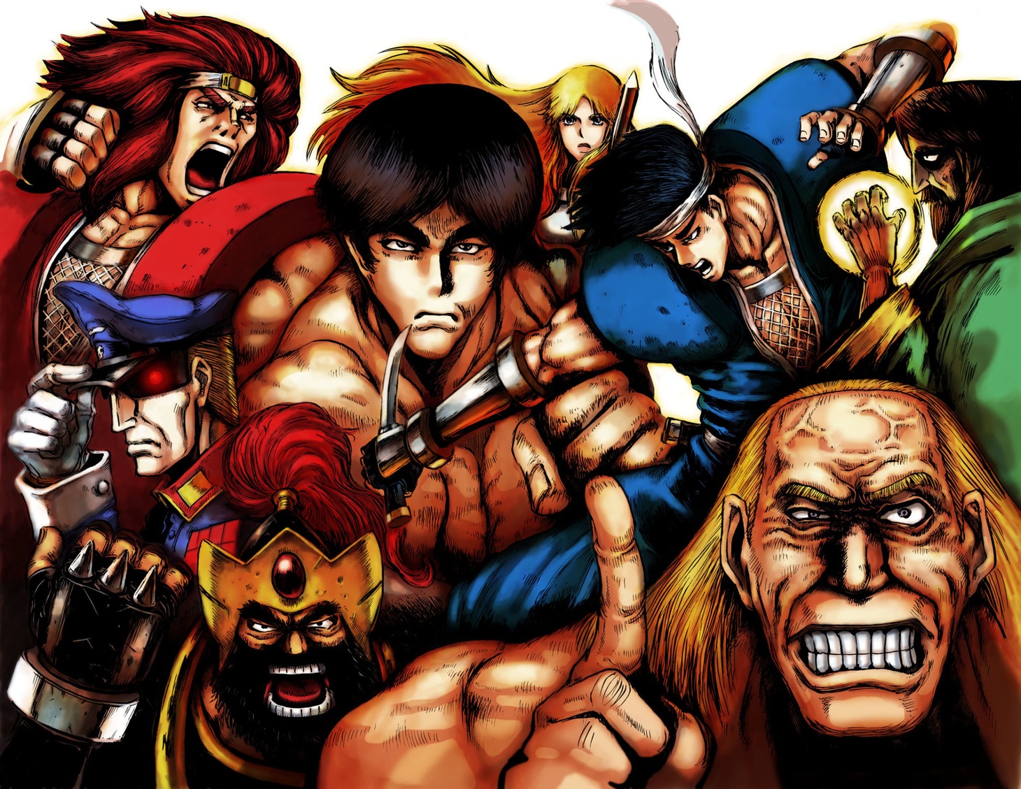 「ワールドヒーローズ」コミカライズ連載のカット。(c)SNK CORPORATION ALL RIGHTS RESERVED. (c)横尾公敏/ヒーローズ