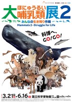 「大哺乳類展2－みんなの生き残り作戦」ポスタービジュアル