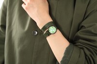 アーチャーモデルの腕時計使用例。