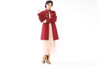 セイバーモデルのアウター着用例。