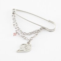 ナツモデルのストール＆ストールピン。