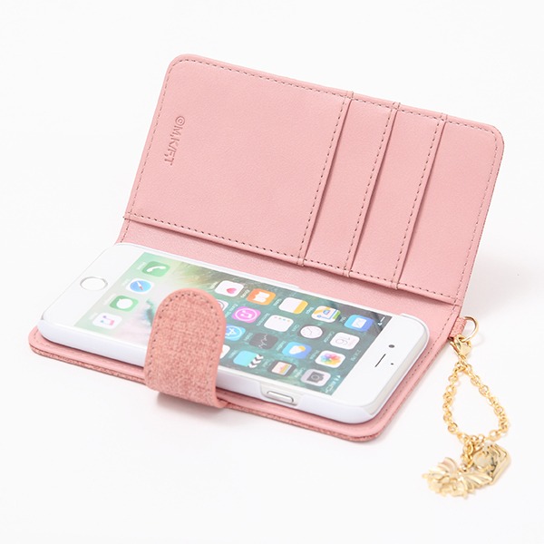 ナツモデルのスマートフォンケース。
