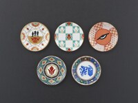 「九谷焼 機動戦士ガンダム 鉄血のオルフェンズ 姫皿5枚セット」