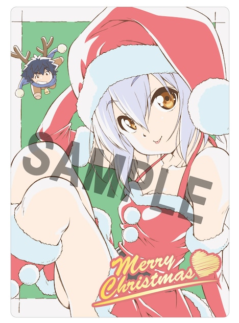 「小金井まちなか原画展vol.2」で配布される「ISLAND」クリスマスカード。(c)2015 Frontwing/PROTOTYPE/アニメ ISLAND 製作委員会