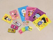 イフクカズヒコがデザインしたコラボグッズ。(c)バードスタジオ／集英社・東映アニメーション