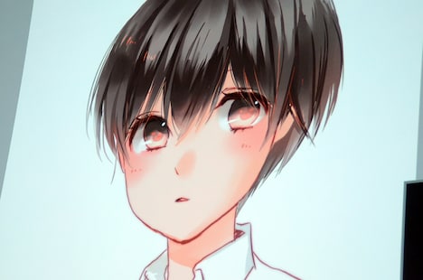 完成した律のイラスト。