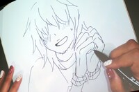 来場者プレゼント用に即興で描いたイラスト。