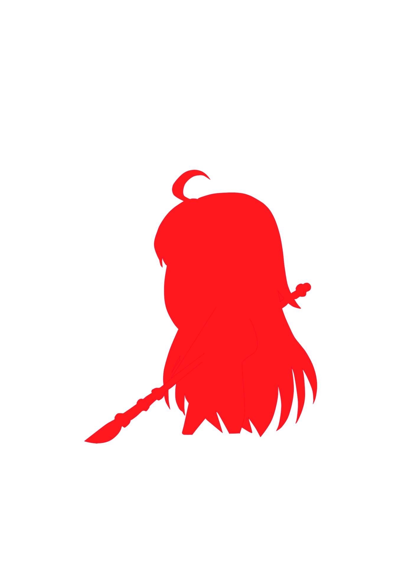 経験値が武内崇と同じ新サーヴァントを描いたイラストのシルエット。