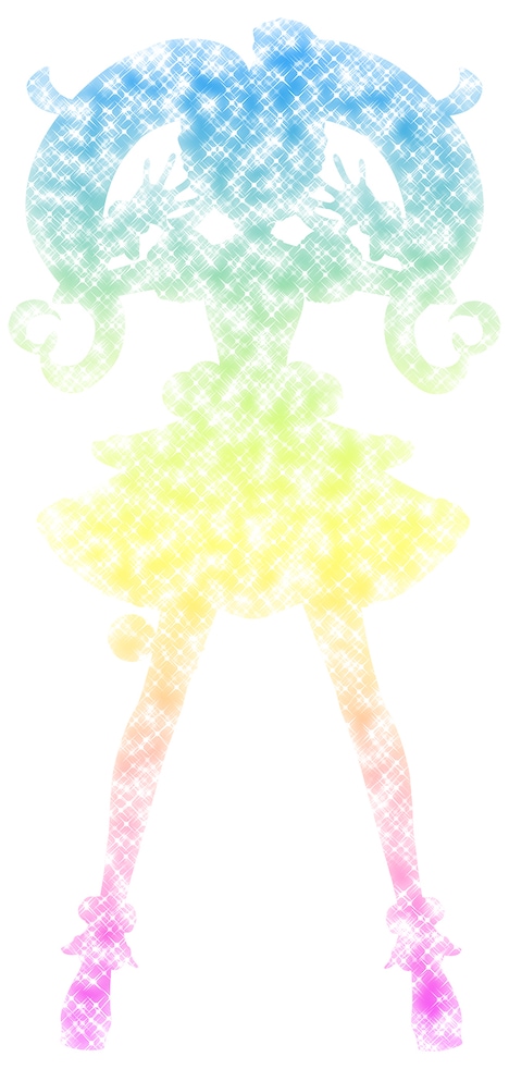 「キラッとプリ☆チャン」シーズン2より、謎のアイドルのシルエット。