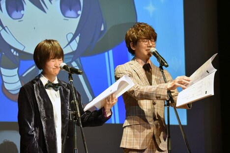 "if"展開として誓いの言葉を交わす花守ゆみりと花江夏樹。