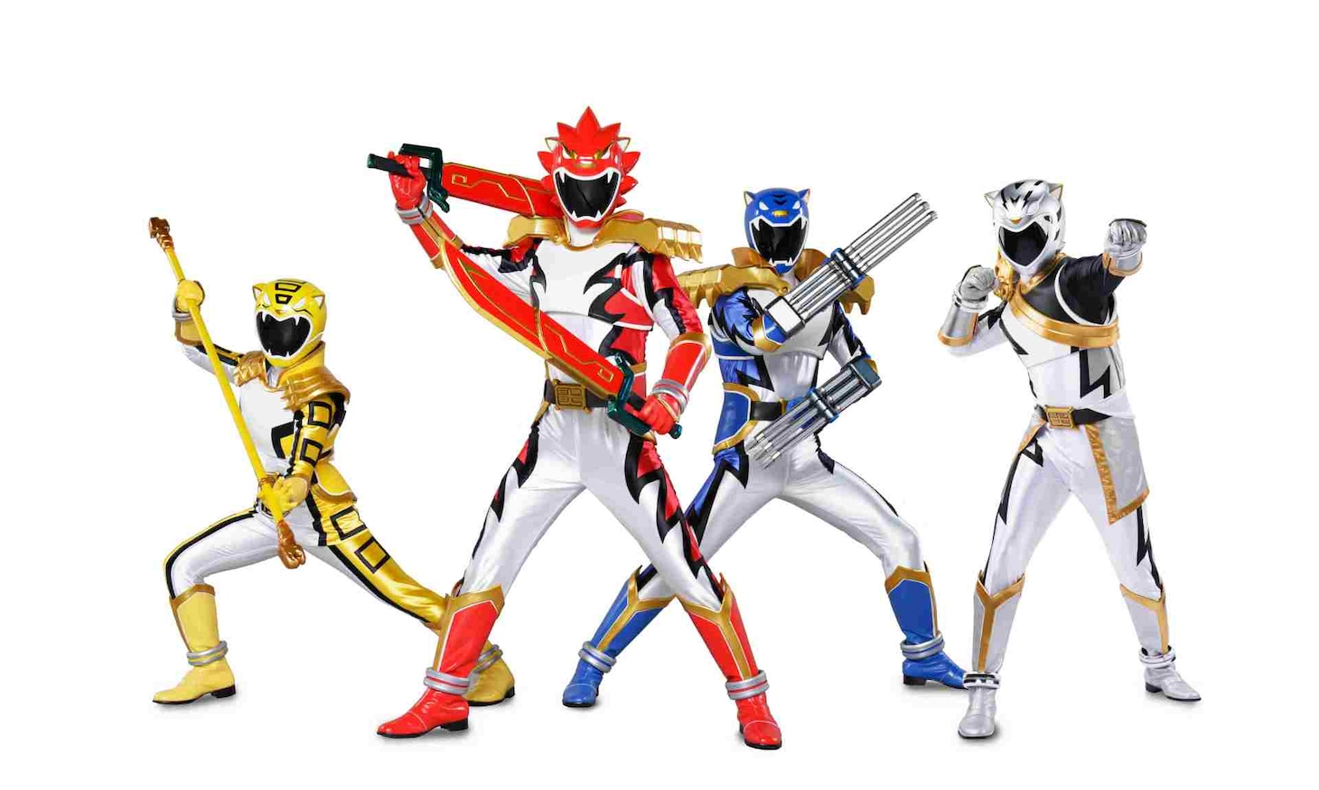ジュウショウワン。左からチェルダ、シシレオー、トライガー、セロトル。