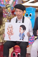 ダウンタウンのイラストを披露する森田まさのり。(c)日本テレビ