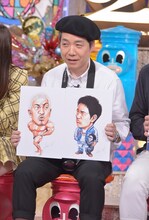 ダウンタウンのイラストを披露する森田まさのり。(c)日本テレビ